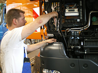 Der Zugang zum Innenraum erfolg über den Sicherungskasten